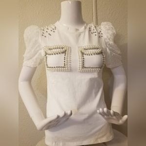 NWT Fashion top beaded